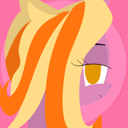 Size: 8192x8192 | Tagged: safe, artist:knife smile, imported from derpibooru, oc, oc:sunny cove ice lake, pony, unicorn, bedroom eyes, bust, female, g4, pink background, solo