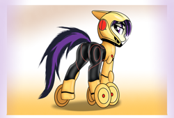 Size: 2953x2001 | Tagged: safe, artist:user001, imported from derpibooru, pony, big hero 6, butt, disney, gogo tomago, looking back, plot, ponified, solo