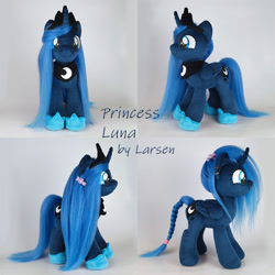 Size: 1000x1000 | Tagged: safe, artist:larsen toys, imported from derpibooru, princess luna, alicorn, pony, advertisement, auction, auction open, female, mare, photo, plushie, pony plushie, solo, toy