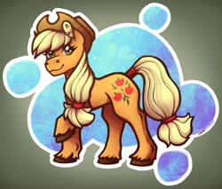 Size: 3000x2550 | Tagged: safe, artist:basketcaseyart, imported from derpibooru, applejack, earth pony, pony, applejack's hat, cowboy hat, female, hat, mare, raised hoof, solo