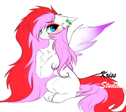 Size: 2396x2124 | Tagged: safe, artist:krissstudios, imported from derpibooru, oc, oc:mizhore, pegasus, pony, chest fluff, female, hooves together, mare, pegasus oc, simple background, solo, white background