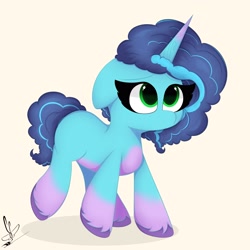 Size: 3000x3000 | Tagged: safe, artist:daftramms, imported from derpibooru, pony, unicorn, cute, fanart, g5, misty brightdawn, mistybetes, simple background, solo