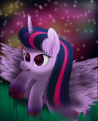 Size: 2743x3397 | Tagged: safe, artist:lincolnbrewsterfan, imported from derpibooru, twilight sparkle, alicorn, pony, .svg available, 2023, :d, aftermath, all is well, amazed, anastasis, ascension, aura, aurora borealis, beautiful, beautiful eyes, bipedal, celebration, colored hooves, colored pupils, cute, ear fluff, excited, eye reflection, feather, feathered wings, female, g4, g4 to g5, g5, generation leap, grass, grass field, happy, happy ending, happy new year, happy new year 2023, holiday, hoof heart, horn, interpretation, leg fluff, long hair, long mane, mare, multicolored hair, multicolored mane, multicolored tail, my little pony: a new generation, nc-tv signature, open mouth, open smile, proud, raised hoof, raised leg, realistic mane, reflection, regeneration, resurrection, signature, smiling, solo, spread wings, standing, starry night, stars, striped hair, striped mane, striped tail, style emulation, svg, tail, tribute, twiabetes, twilight sparkle (alicorn), twilight sparkle's cutie mark, underhoof, unshorn fetlocks, upside-down hoof heart, vector, wing fluff, wings