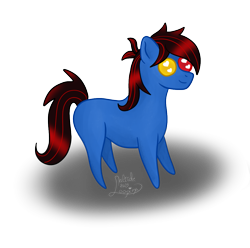 Size: 1085x1078 | Tagged: safe, artist:loopina, imported from derpibooru, oc, oc only, oc:feather blue, earth pony, chibi, earth pony oc, figurine, giveaway, simple background, solo, transparent background