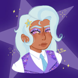 Size: 1610x1620 | Tagged: safe, artist:ssniiffles, imported from derpibooru, trixie, human, the last problem, humanized, moderate dark skin, older, older trixie