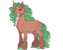 Size: 1280x1024 | Tagged: safe, artist:snowberry, imported from derpibooru, oc, oc only, oc:sweet pea (snowberry), pony, unicorn, derpibooru community collaboration, 2023 community collab, curved horn, eyes closed, female, fluffy, hoers, horn, mare, ponysona, realistic horse legs, simple background, smiling, solo, teeth, transparent background, two toned mane, unicorn oc, unshorn fetlocks, wavy mane
