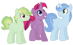 Size: 1600x1000 | Tagged: safe, artist:monochrome-sunsets, imported from derpibooru, oc, oc only, alicorn, earth pony, pony, unicorn, alicorn oc, earth pony oc, horn, male, simple background, stallion, transparent background, unicorn oc, wings