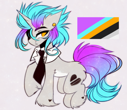 Size: 2317x2000 | Tagged: safe, artist:krissstudios, imported from derpibooru, oc, pony, unicorn, horn, male, necktie, simple background, solo, stallion, unicorn oc, white background