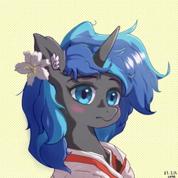 Size: 1024x1024 | Tagged: safe, artist:red river, imported from derpibooru, oc, oc only, pony, unicorn, bust