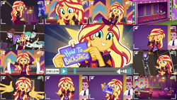 Size: 1280x721 | Tagged: safe, editor:quoterific, imported from derpibooru, sunset shimmer, human, equestria girls, how to backstage, spoiler:eqg series (season 2)