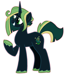 Size: 1770x2000 | Tagged: safe, artist:queertrixie, derpibooru exclusive, imported from derpibooru, oc, oc only, oc:bay leaf, pony, unicorn, female, horn, mare, outline, raised hoof, simple background, solo, transparent background, unicorn oc, unshorn fetlocks