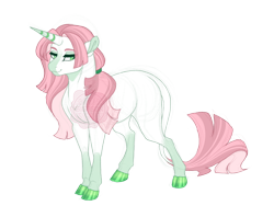 Size: 2900x2300 | Tagged: safe, artist:gigason, imported from derpibooru, oc, oc:meadow sweet, pony, unicorn, cloven hooves, female, horn, leonine tail, mare, offspring, parent:rarity, simple background, solo, tail, transparent background, unicorn oc