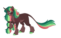 Size: 3700x2300 | Tagged: safe, artist:gigason, imported from derpibooru, oc, oc:wish wraith, pony, unicorn, cloven hooves, curved horn, female, glasses, horn, leonine tail, mare, simple background, smiling, solo, tail, transparent background, unicorn oc