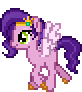 Size: 82x92 | Tagged: safe, artist:xodok, imported from derpibooru, pipp petals, pegasus, pony, series:ponyashnost, animated, colored wings, desktop ponies, female, flapping wings, g5, gif, mare, pixel art, simple background, smiling, solo, sprite, transparent background, trotting, wings