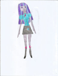 Size: 1700x2200 | Tagged: safe, artist:justinandrew1984, imported from derpibooru, starlight glimmer, twilight sparkle, human, equestria girls, clothes, png, recolor, school uniform, solo, traditional art