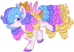 Size: 1280x896 | Tagged: safe, artist:twilightpriincess, imported from derpibooru, oc, oc only, oc:daisy dreams, pegasus, pony, base used, bow, deviantart watermark, female, hair bow, mare, obtrusive watermark, pegasus oc, simple background, solo, tail, tail bow, transparent background, watermark