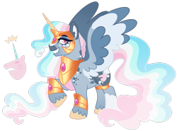 Size: 1860x1375 | Tagged: safe, artist:twilightpriincess, imported from derpibooru, oc, oc only, alicorn, pony, alicorn oc, horn, male, offspring, parent:king sombra, parent:princess celestia, parents:celestibra, simple background, solo, stallion, transparent background, wings