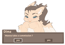 Size: 5058x3496 | Tagged: safe, artist:pandachenn, imported from derpibooru, oc, oc only, oc:dima, pegasus, pony, :p, advertisement, commission, commission info, commission open, eyebrow slit, eyebrows, fluffy, pegasus oc, simple background, solo, tongue out, white background