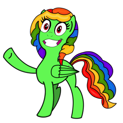 Size: 3500x3500 | Tagged: safe, artist:funny jo, imported from derpibooru, oc, oc only, oc:ceezie, pegasus, pony, eyelashes, female, grin, mare, pegasus oc, raised hoof, simple background, smiling, solo, transparent background, wings