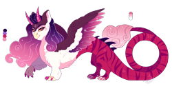 Size: 4000x2000 | Tagged: safe, artist:theartfox2468, oc, oc:athena, draconequus, hybrid, interspecies offspring, offspring, parent:discord, parent:princess celestia, parents:dislestia, solo