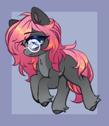 Size: 828x954 | Tagged: safe, artist:_spacemonkeyz_, imported from derpibooru, oc, oc only, oc:soulful mirror, earth pony, pony, earth pony oc, glasses, solo