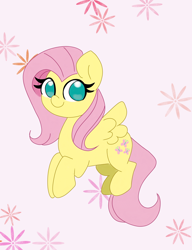 Size: 1986x2589 | Tagged: safe, artist:cinematic-fawn, imported from derpibooru, fluttershy, pegasus, pony, female, high res, looking at you, mare, no pupils, smiling, smiling at you, solo, spread wings, three quarter view, wings