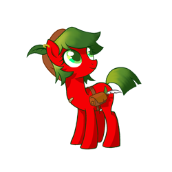 Size: 1378x1378 | Tagged: artist needed, source needed, safe, imported from derpibooru, oc, oc only, unnamed oc, earth pony, pony, derpibooru community collaboration, 2023 community collab, bandaid, ear piercing, earring, earth pony oc, feather, female, hat, jewelry, looking up, mare, piercing, satchel, simple background, smiling, solo, transparent background