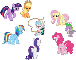 Size: 930x743 | Tagged: safe, artist:pascalmulokozi2, edit, edited screencap, imported from derpibooru, screencap, applejack, cozy glow, fluttershy, pinkie pie, rainbow dash, rarity, spike, twilight sparkle, alicorn, dragon, earth pony, pegasus, pony, unicorn, the ending of the end, alicornified, applejack's hat, background removed, balloonbutt, bell, butt, cowboy hat, cozycorn, female, grogar's bell, hat, lasso, male, mane seven, mane six, mare, not a vector, race swap, rainbutt dash, rearity, rope, simple background, surrounded, transparent background, twilight sparkle (alicorn), winged spike, wings