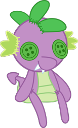 Size: 5000x8141 | Tagged: safe, artist:wissle, imported from derpibooru, spike, dragon, hearthbreakers, absurd resolution, button, doll, hearth's warming doll, male, no pony, object, plushie, simple background, sitting, solo, spike plushie, toy, transparent background, vector