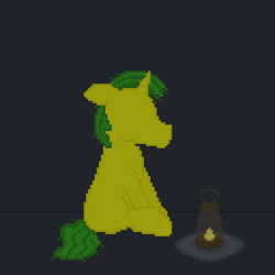 Size: 512x512 | Tagged: safe, artist:valuable ashes, imported from derpibooru, oc, oc:technical writings, pony, unicorn, horn, lantern, male, pixel art, solo, story included, unicorn oc