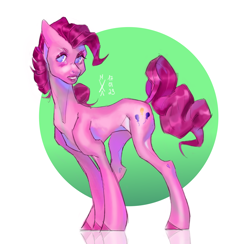 Size: 5834x5703 | Tagged: safe, artist:kisullkaart, imported from derpibooru, pinkie pie, earth pony, pony, my little pony: pony life, g4.5, skinny, solo, sternocleidomastoid, thin