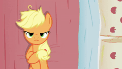 Size: 1920x1080 | Tagged: safe, imported from derpibooru, screencap, apple bloom, applejack, earth pony, pony, apple family reunion, adorabloom, animated, apple bloom's bow, bed, bow, cute, dishevelled, female, filly, foal, hair bow, lying down, mare, no sound, on back, pillow, tired, webm