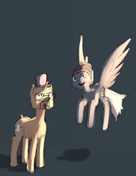 Size: 694x896 | Tagged: safe, artist:haku nichiya, imported from derpibooru, pegasus, pony, unicorn, duo, jesse pinkman, ponified, walter white