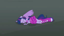 Size: 3072x1727 | Tagged: safe, imported from derpibooru, screencap, twilight sparkle, alicorn, human, equestria girls, equestria girls (movie), bare shoulders, boots, eyes closed, fall formal outfits, female, lying down, open mouth, ponied up, shoes, sleeveless, solo, spread wings, strapless, twilight ball dress, twilight sparkle (alicorn), wings