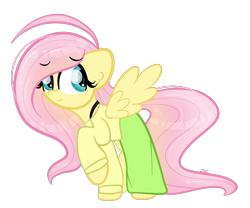 Size: 1085x902 | Tagged: safe, artist:sugarcloud12, imported from derpibooru, fluttershy, pegasus, pony, clothes, shirt, simple background, skirt, solo, transparent background