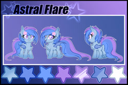 Size: 1280x854 | Tagged: safe, artist:crystal-tranquility, imported from derpibooru, oc, oc:astral flare, bat pony, pony, female, filly, foal, reference sheet, solo