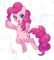 Size: 1032x1152 | Tagged: safe, artist:plusplus_pony, imported from derpibooru, pinkie pie, earth pony, pony, looking at you, open mouth, open smile, smiling, solo