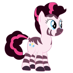 Size: 1200x1200 | Tagged: safe, artist:prixy05, imported from derpibooru, pinkie pie, zebra, simple background, solo, species swap, transparent background, vector, zebrafied