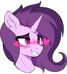 Size: 2080x2306 | Tagged: safe, artist:czu, imported from derpibooru, oc, oc only, oc:czupone, pony, blushing, bust, heart, heart eyes, male, simple background, smiling, solo, transparent background, wingding eyes