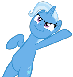 Size: 1137x1194 | Tagged: safe, artist:hendro107, edit, imported from derpibooru, vector edit, trixie, pony, unicorn, to where and back again, belly, bipedal, cropped, hind legs, simple background, smiling, smirk, solo, transparent background, vector