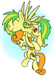 Size: 1054x1508 | Tagged: safe, artist:cuttycommando, imported from derpibooru, carrot top, golden harvest, oc, oc:wooden toaster, pegasus, pony