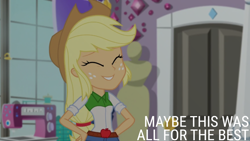 Size: 1920x1080 | Tagged: safe, edit, edited screencap, editor:quoterific, imported from derpibooru, screencap, applejack, human, dance magic, equestria girls, spoiler:eqg specials, solo