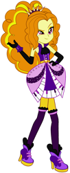 Size: 571x1400 | Tagged: safe, artist:ajosterio, imported from derpibooru, adagio dazzle, human, equestria girls, friendship through the ages, bare shoulders, clothes swap, simple background, sleeveless, slim, solo, thin, transparent background