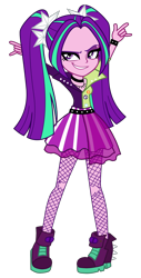 Size: 1000x1976 | Tagged: safe, artist:ajosterio, imported from derpibooru, aria blaze, human, equestria girls, friendship through the ages, clothes swap, simple background, solo, transparent background