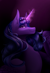 Size: 2167x3114 | Tagged: safe, imported from derpibooru, oc, oc only, oc:twilight bloom, alicorn, pony, alicorn oc, female, horn, mare, smiling, wings