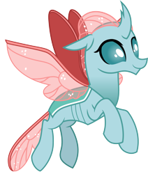 Size: 3000x3530 | Tagged: safe, artist:cloudy glow, imported from derpibooru, ocellus, changedling, changeling, the last problem, .ai available, concave belly, flying, older, older ocellus, simple background, slim, solo, thin, transparent background, vector