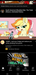 Size: 1080x2220 | Tagged: safe, artist:sodapop sprays, imported from derpibooru, oc, oc:sodapop sprays, pegasus, pony, bricc, caption, old art, sitting, text, youtube