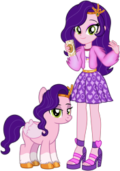 Size: 6766x9631 | Tagged: safe, artist:emeraldblast63, imported from derpibooru, pipp petals, human, pegasus, pony, equestria girls, cellphone, clothes, coat markings, cutie mark on clothes, equestria girls (g5), equestria girls-ified, eyeshadow, feet, female, g4, g5, g5 to equestria girls, g5 to g4, generation leap, headband, high heels, human pipp petals, human ponidox, jewelry, looking at you, makeup, mare, open-toed shoes, phone, regalia, self paradox, self ponidox, shoes, simple background, skinny pipp, skirt, smartphone, smiling, smiling at you, socks (coat markings), toes, transparent background, unshorn fetlocks