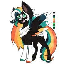 Size: 1200x1000 | Tagged: safe, artist:velnyx, imported from derpibooru, oc, oc only, oc:spectrum, pegasus, pony, female, mare, simple background, slim, solo, thin, transparent background