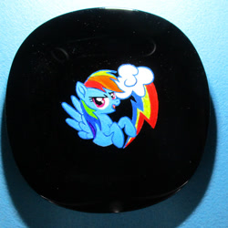 Size: 859x858 | Tagged: safe, artist:malte279, imported from derpibooru, rainbow dash, pegasus, craft, plate, porcelain, porcelain painting